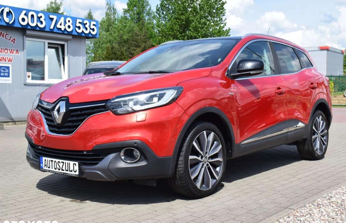 Renault Kadjar cena 58700 przebieg: 169635, rok produkcji 2016 z Zagórz małe 596